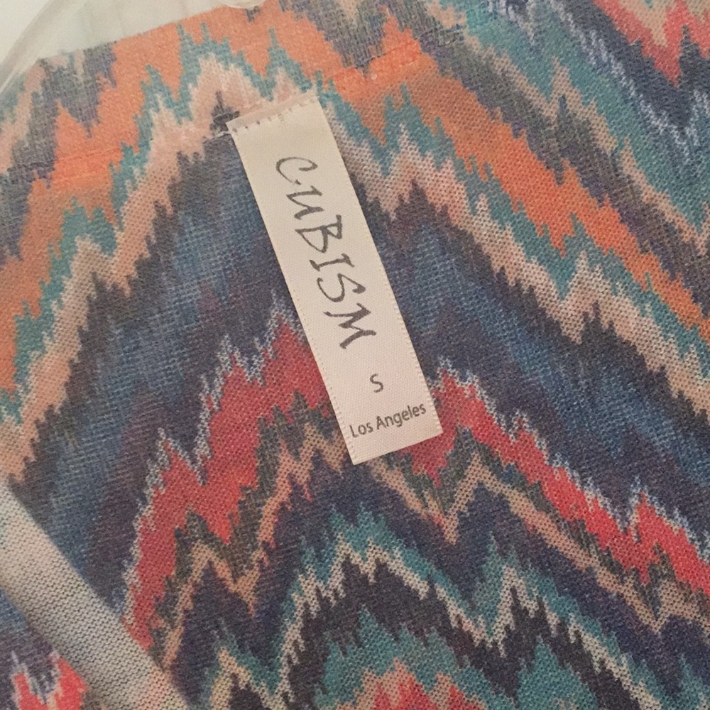 Colorful Cubism Cardigan - Picture 4 of 11